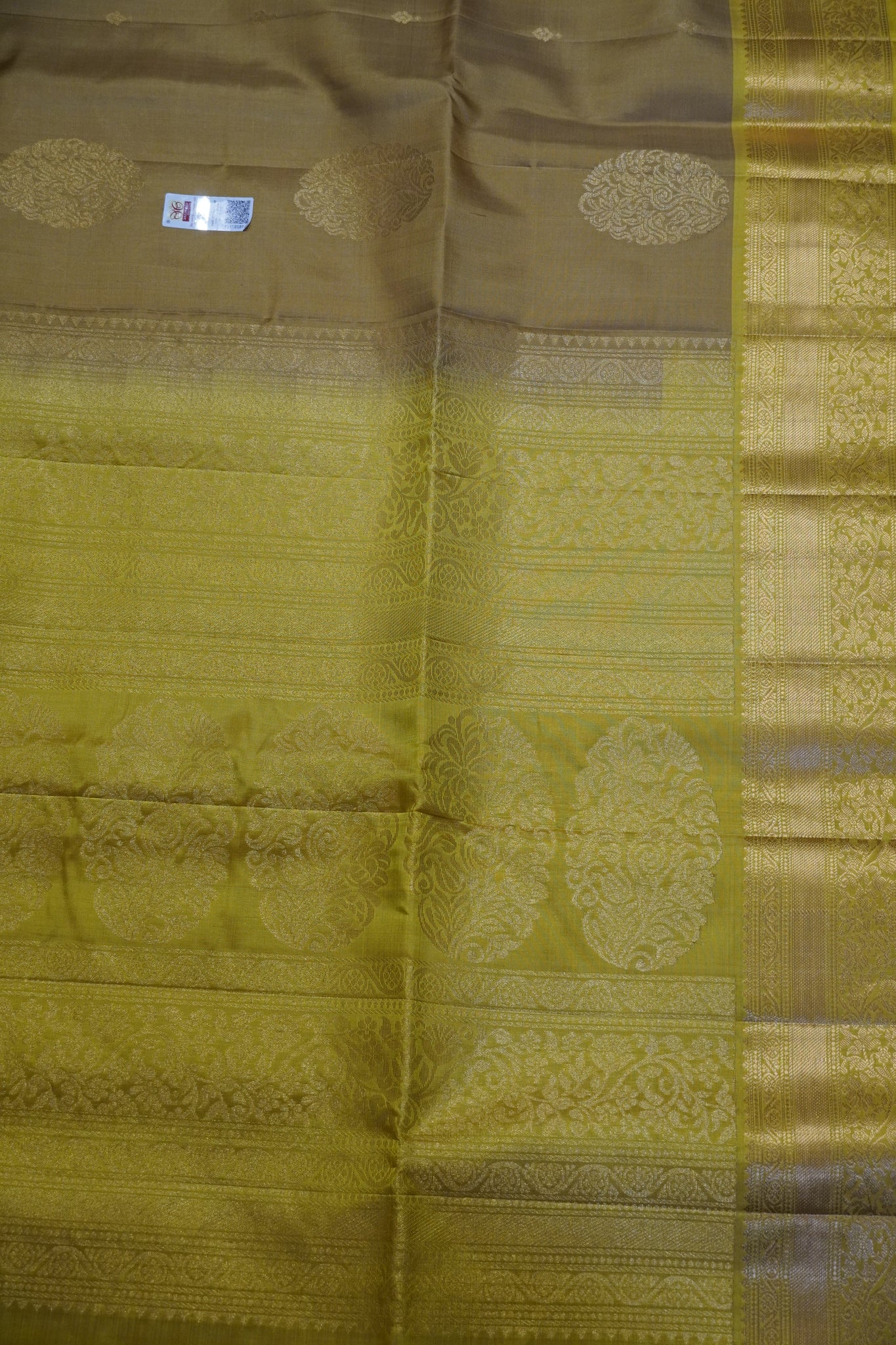 Pure Soft Silk Saree - Dark Beige