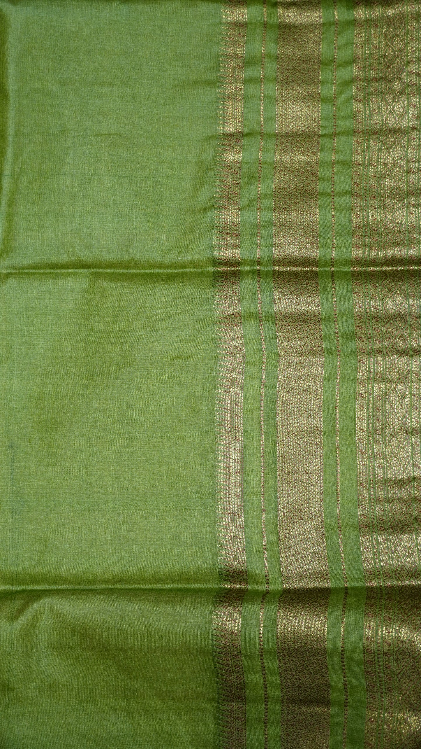 Pure Tussar Saree - Purple-Green