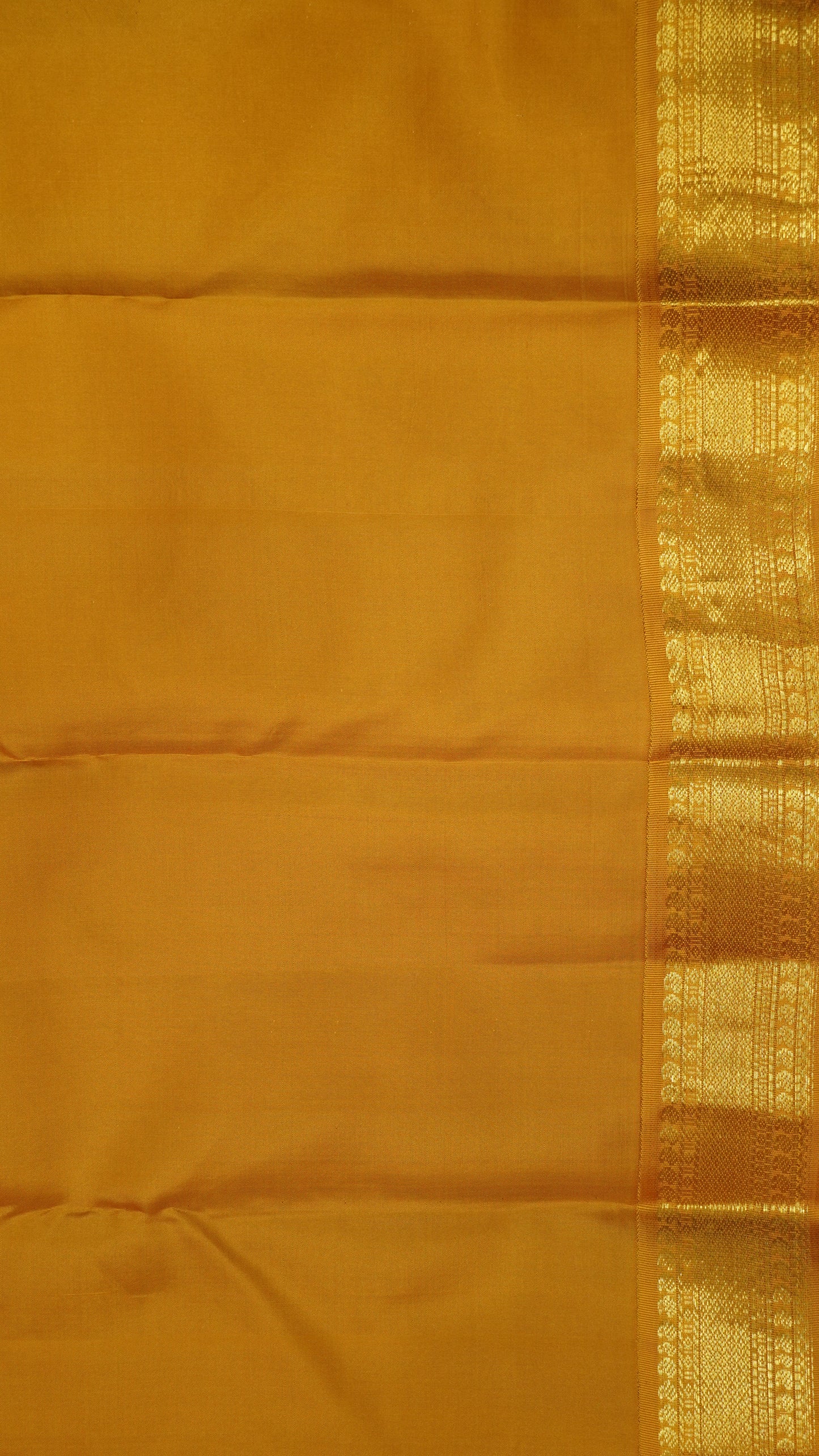 Pure Kanjivaram Silk Saree -Manga Border-Maroon-Mustard