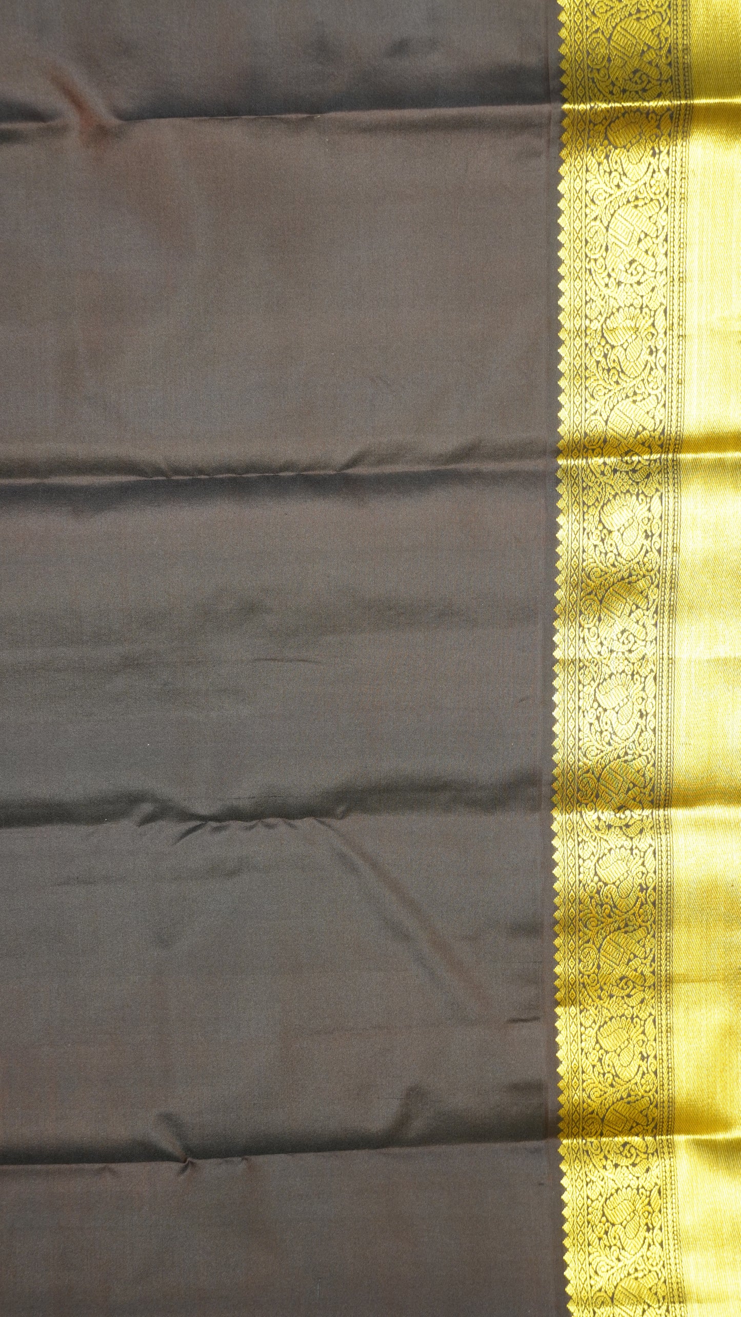 Pure Kanjivaram Silk Saree - Pink-Brown