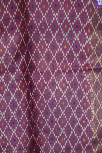 Pure Tussar Saree - Warli Blue