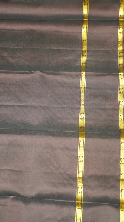 Pure Kanjivaram Silk Saree - Bottle Green-Twin Peacock