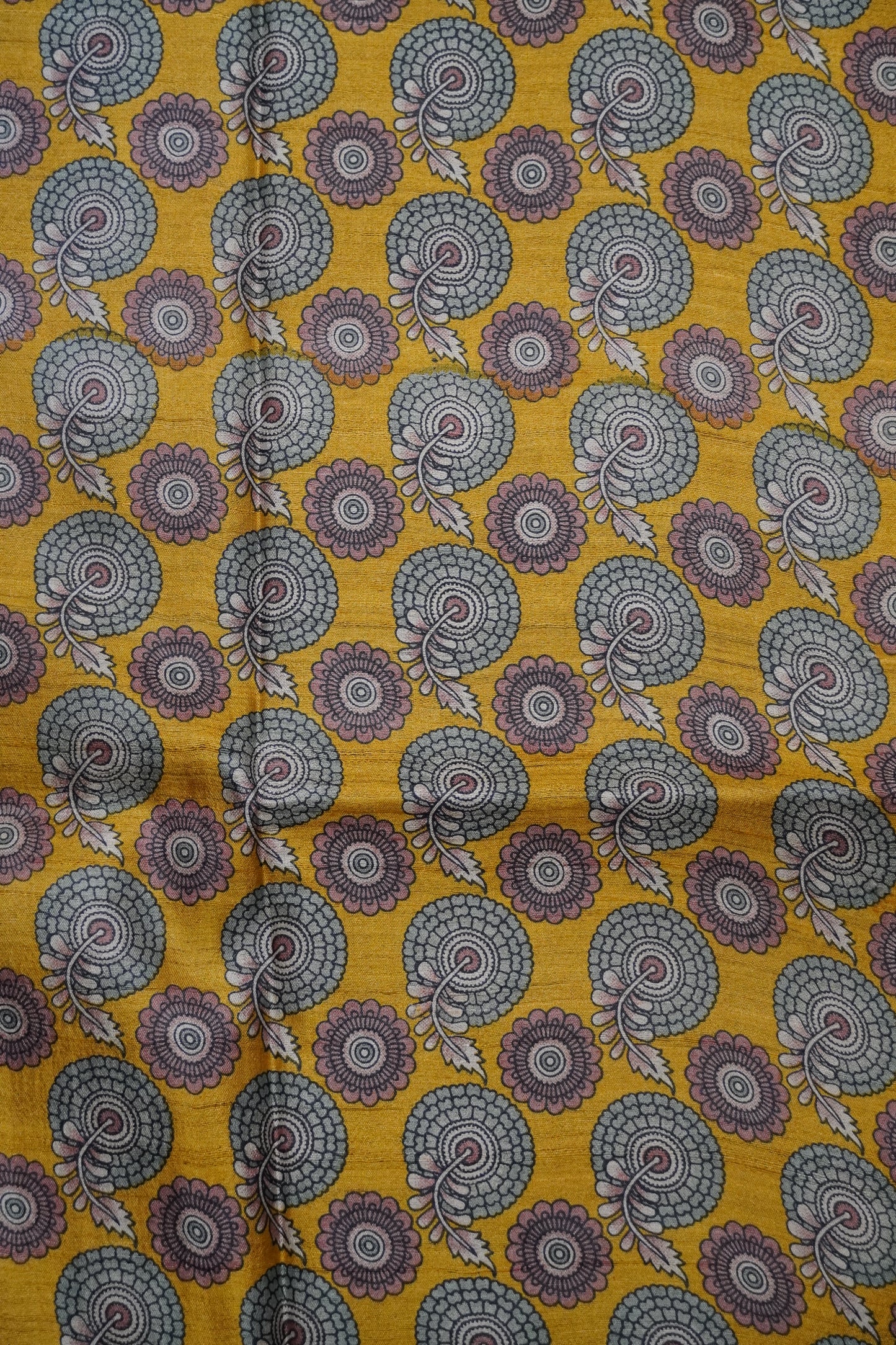 Pure Tussar Saree - Panel Black