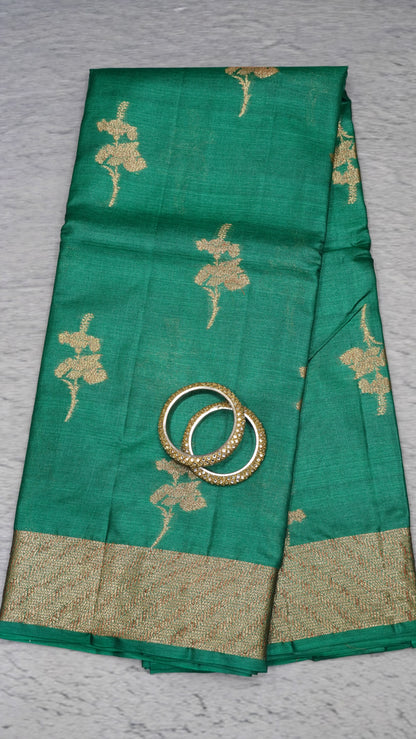 Pure Tussar Saree - Green