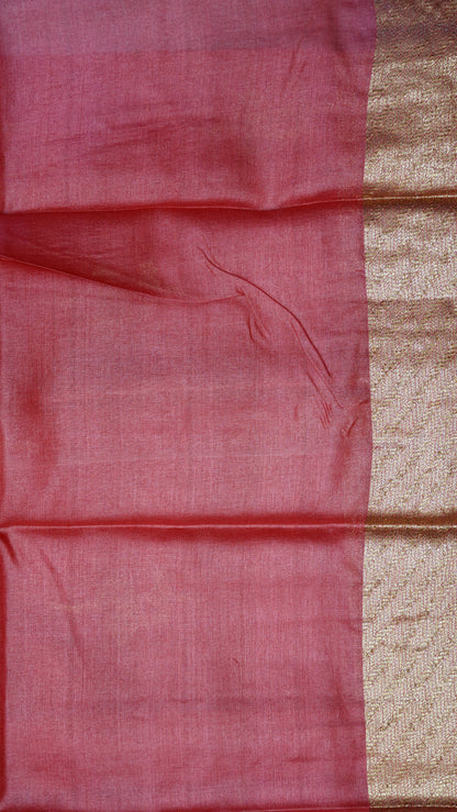 Pure Tussar Saree - Maroon