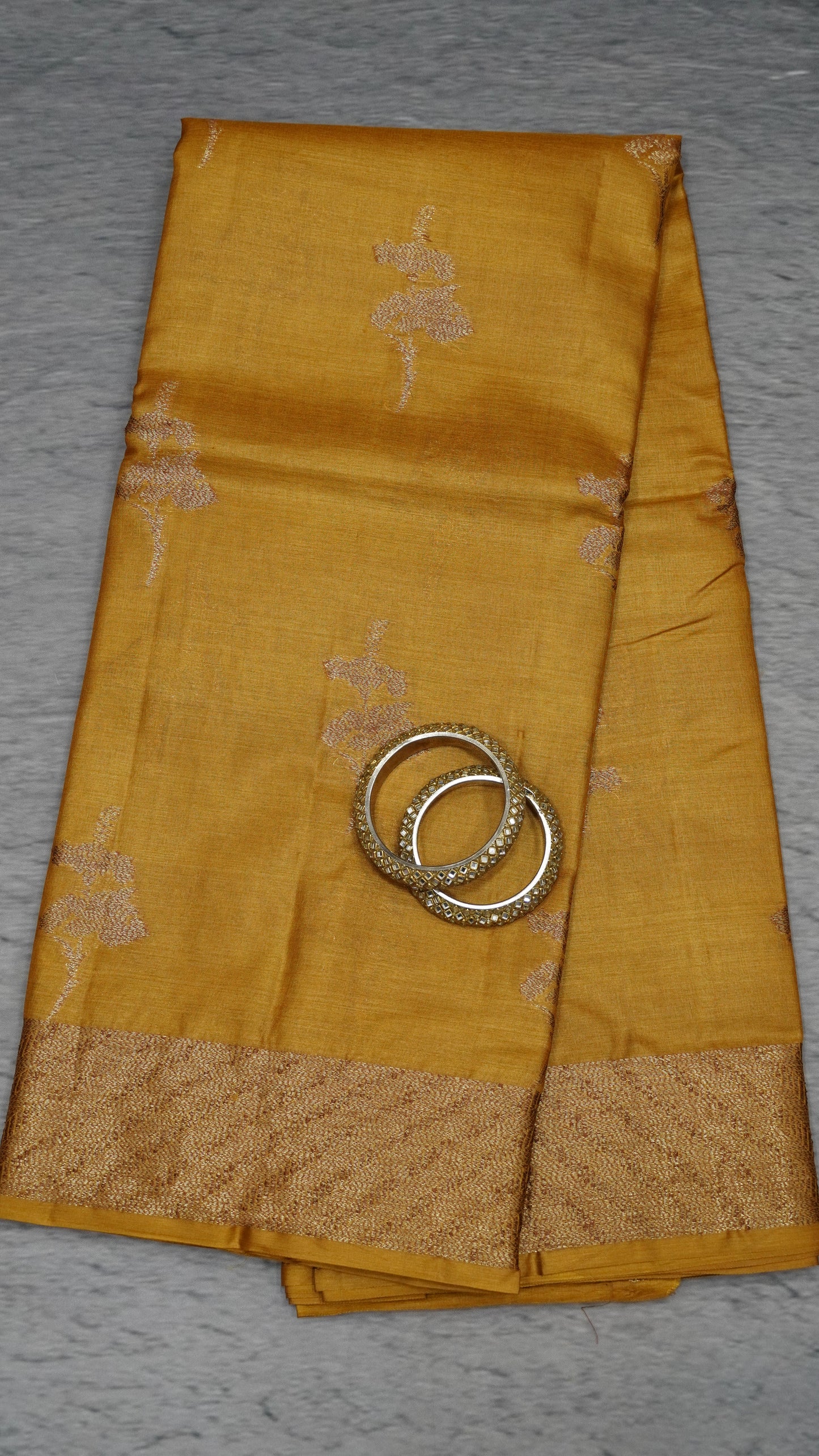Pure Tussar Saree - Gold
