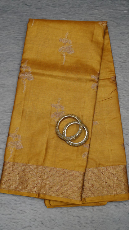 Pure Tussar Saree - Gold