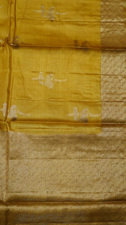 Pure Tussar Saree - Gold
