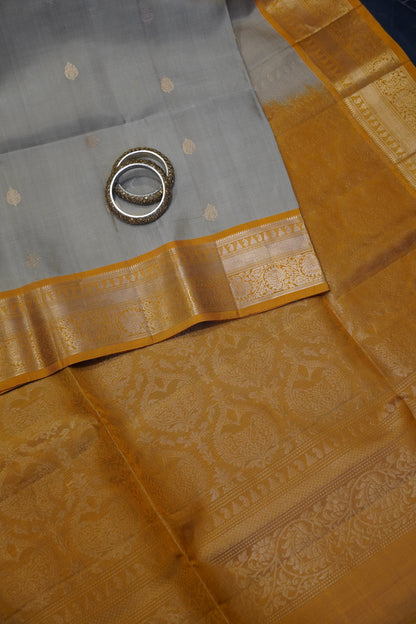 Pure Soft Silk Saree - Sandal - Yellow