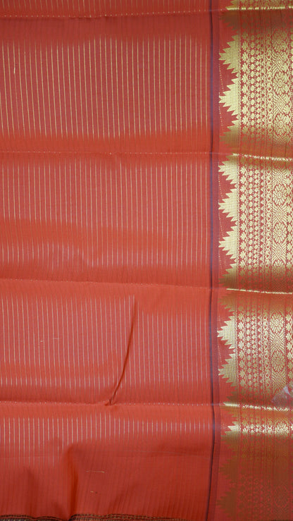 Semi Kanjivaram Silk Saree - Ramar Blue