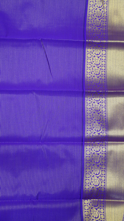 Semi Kanjivaram Silk Saree - Pale Orange