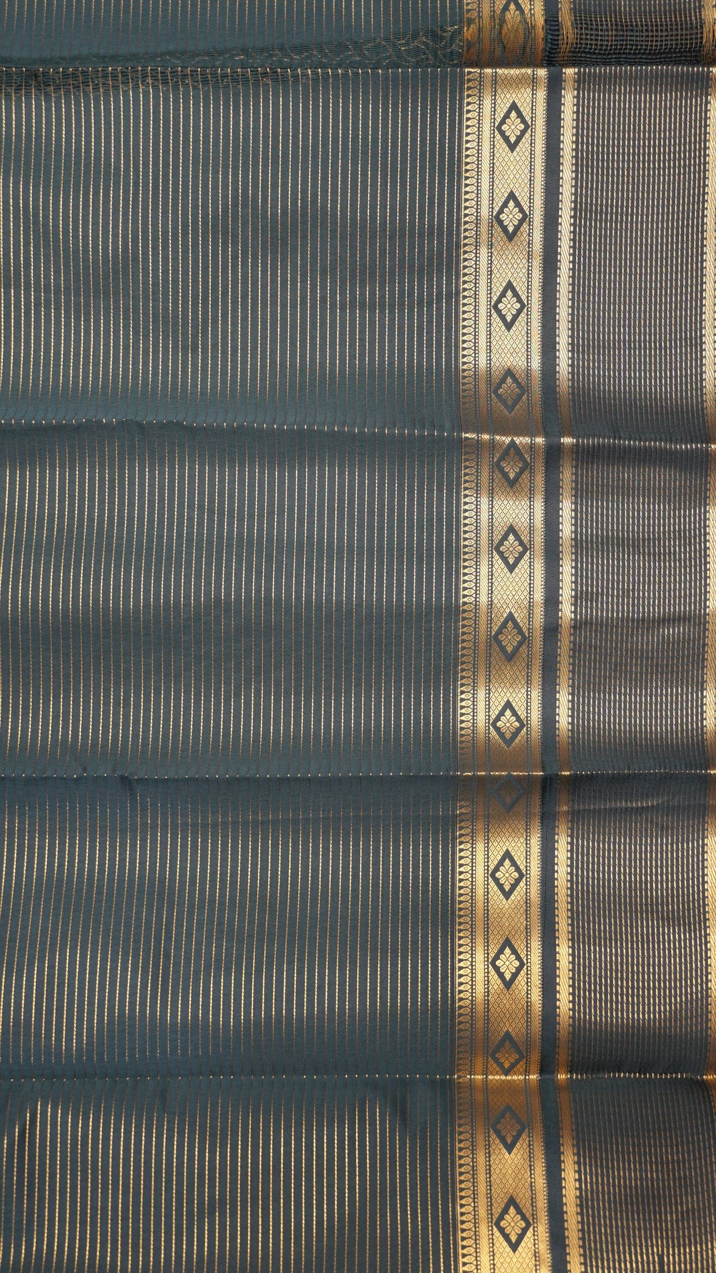 Semi Kanjivaram Silk Saree - Mustard