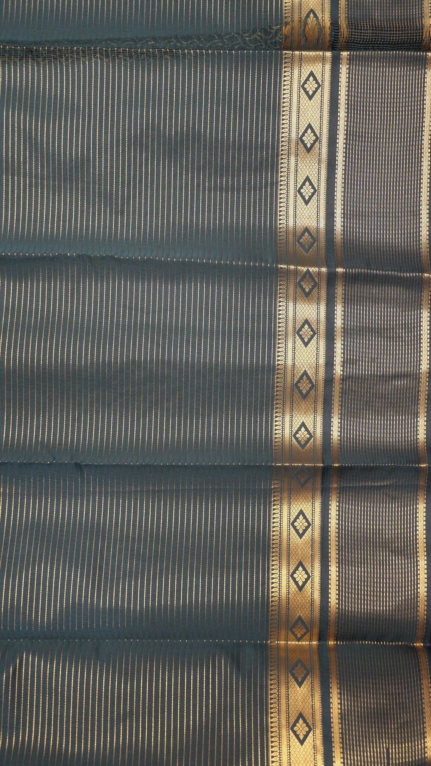 Semi Kanjivaram Silk Saree - Light Grey