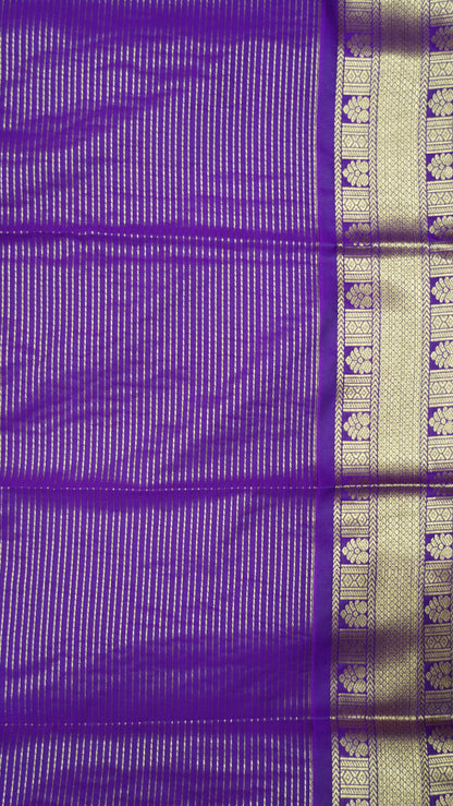 Semi Kanjivaram Silk Saree - Dusky Rose