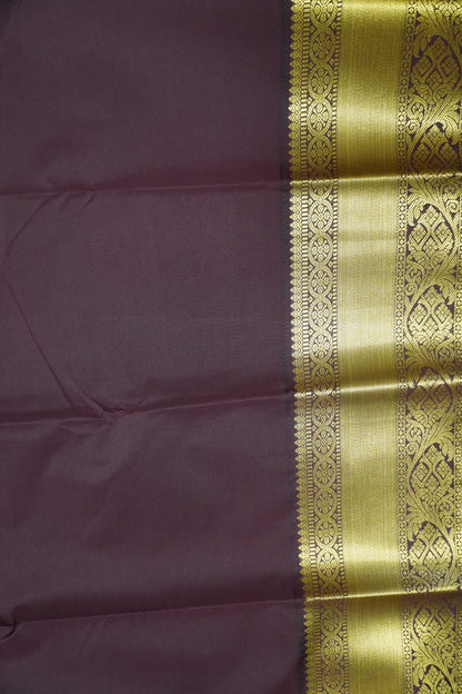 Semi Silk Saree - Kolam Rust Orange