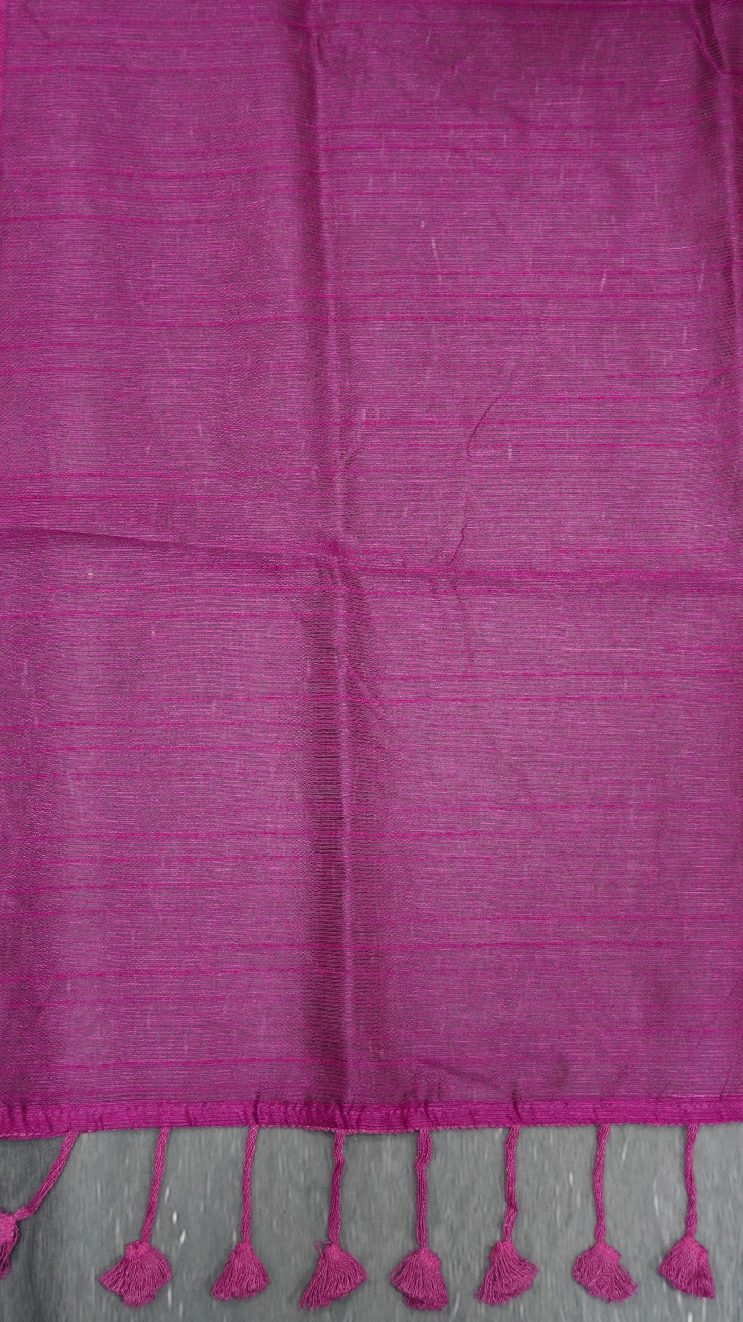Khadi Cotton Saree-Purple Plain