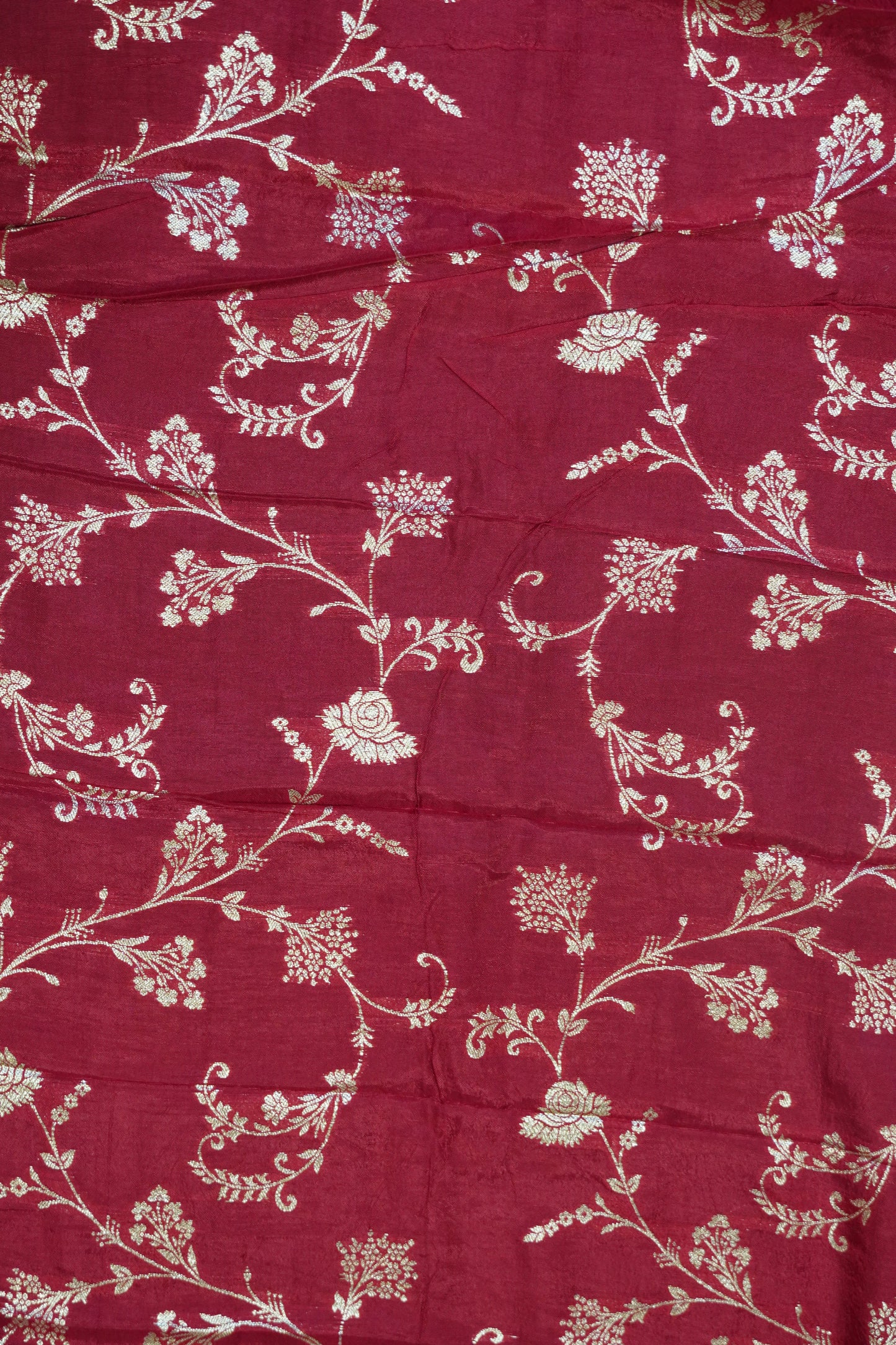 Semi Mysore Silk Saree- Navy Blue with Small Border