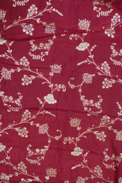 Semi Mysore Silk Saree- Navy Blue with Small Border