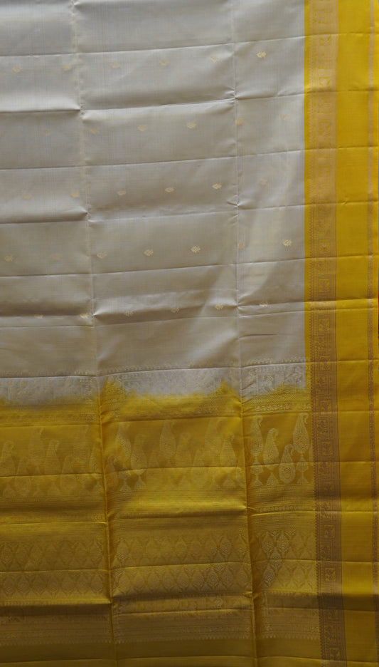 Pure Soft Silk Saree -Sandal Yellow