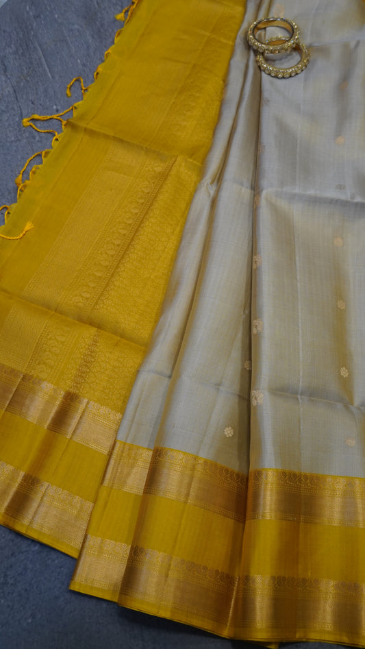 Pure Soft Silk Saree - Sandal-Yellow