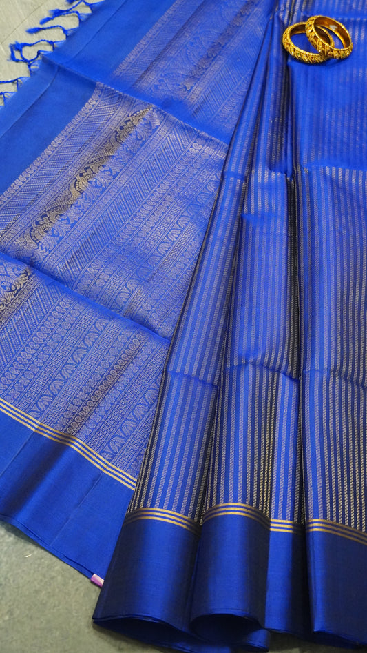 Pure Soft Silk Saree - Royal Blue