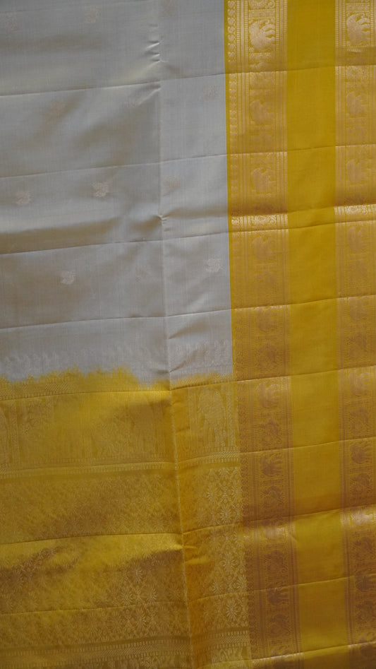 Pure Soft Silk Saree - Sandal-Manga