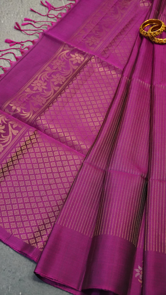 Pure Soft Silk Saree - Wine