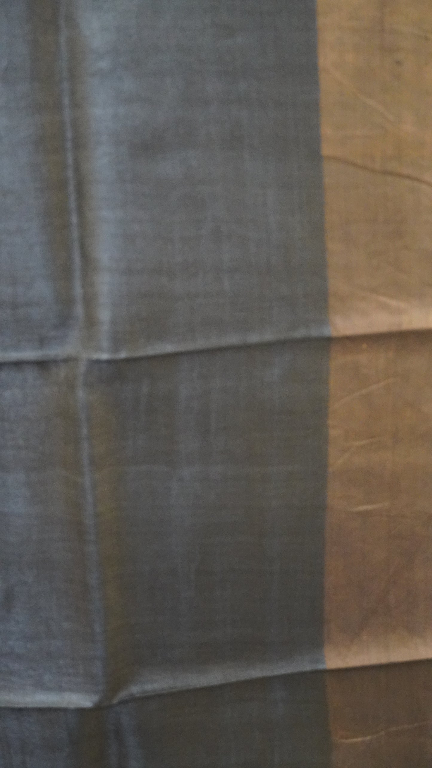 Pure Tussar Saree - Black Small Dots