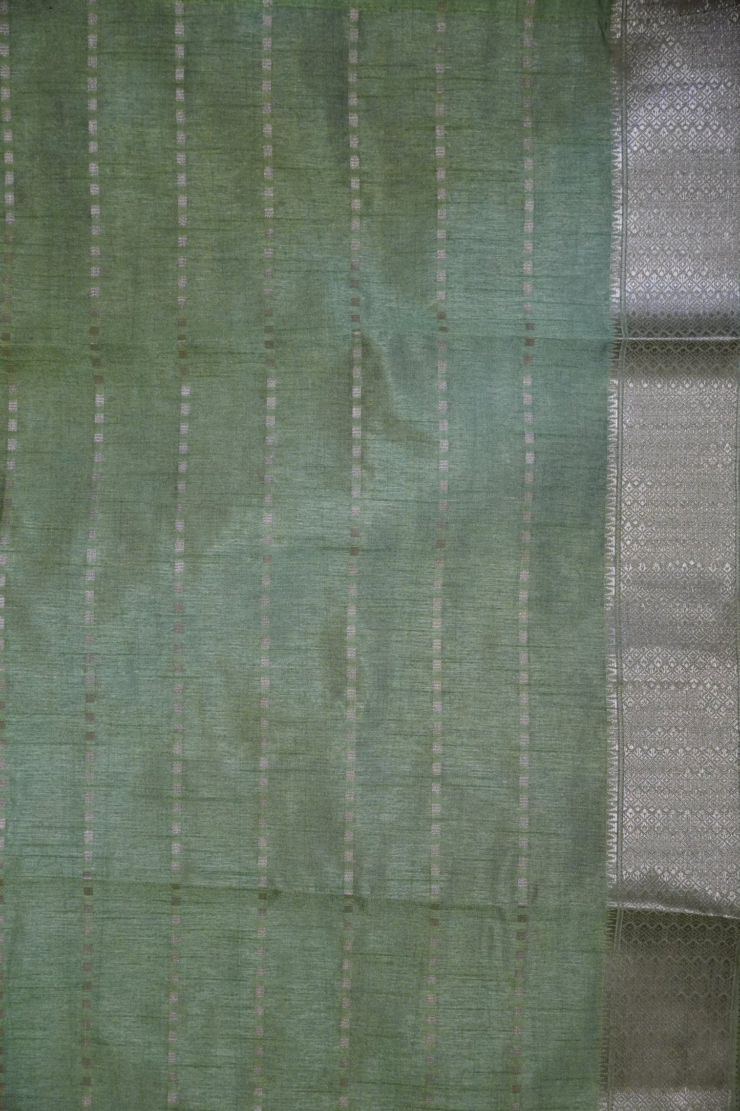 Semi Tussar Saree - Square Buta Purple