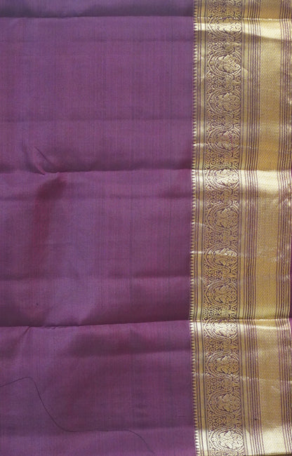 Pure Kanjivaram Silk Saree - Dark Beige