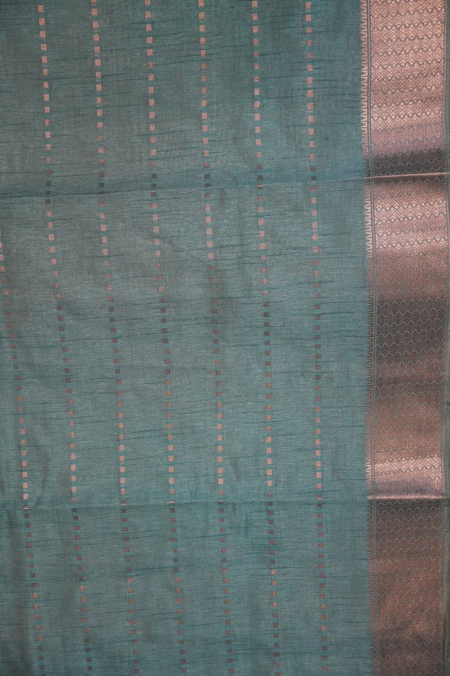 Semi Tussar Saree - Square Buta Yellow