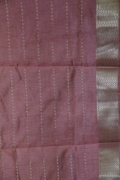 Semi Tussar Saree - Square Buta Beige