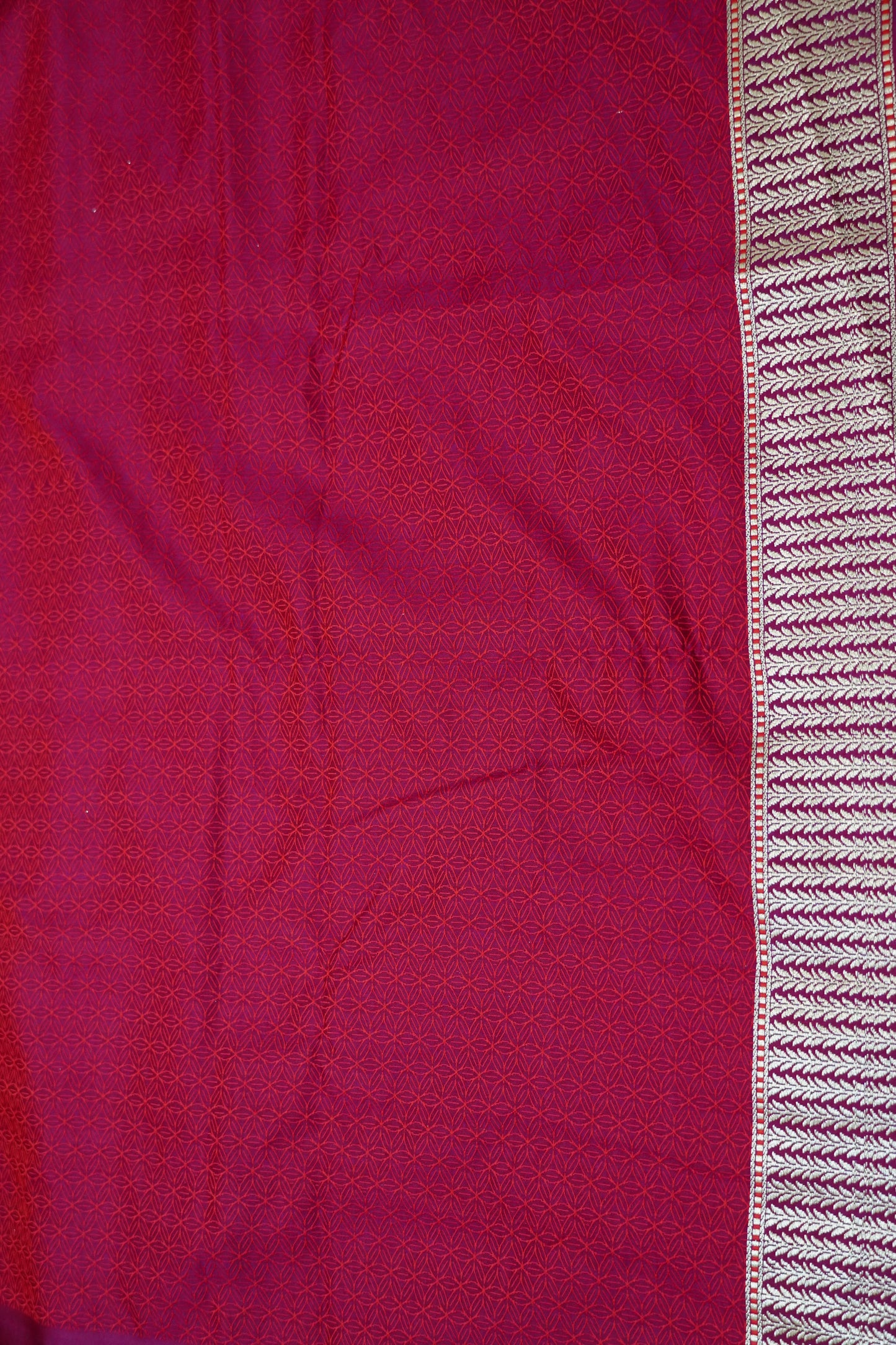 Banarasi Crepe Saree - Heavy Floral Light Purple