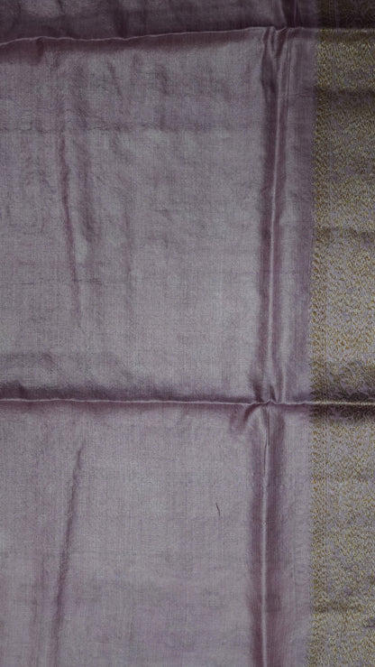 Pure Tussar Saree - Tree Butta-Dusky Rose