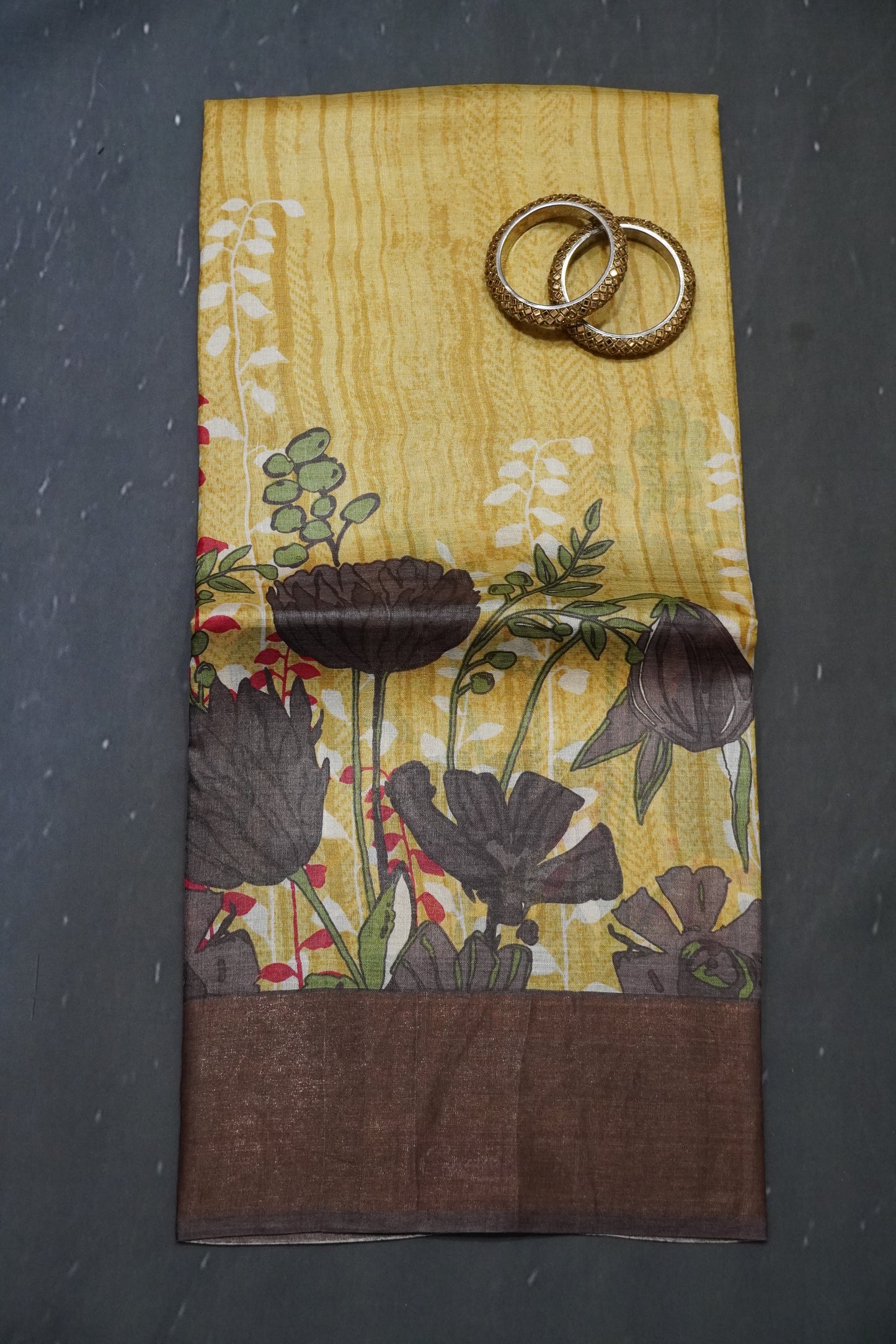 Pure Tussar Silk - Mustard
