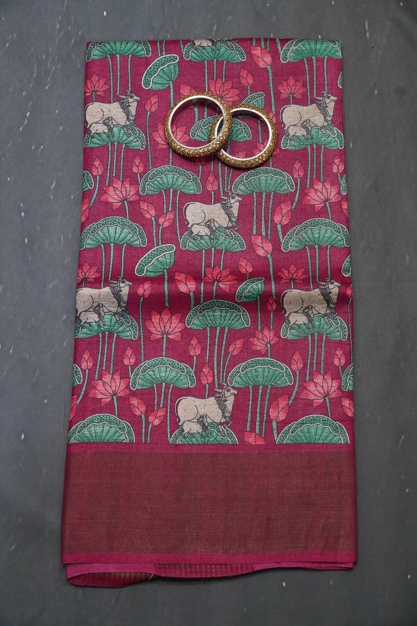 Pure Tussar Silk - Wine