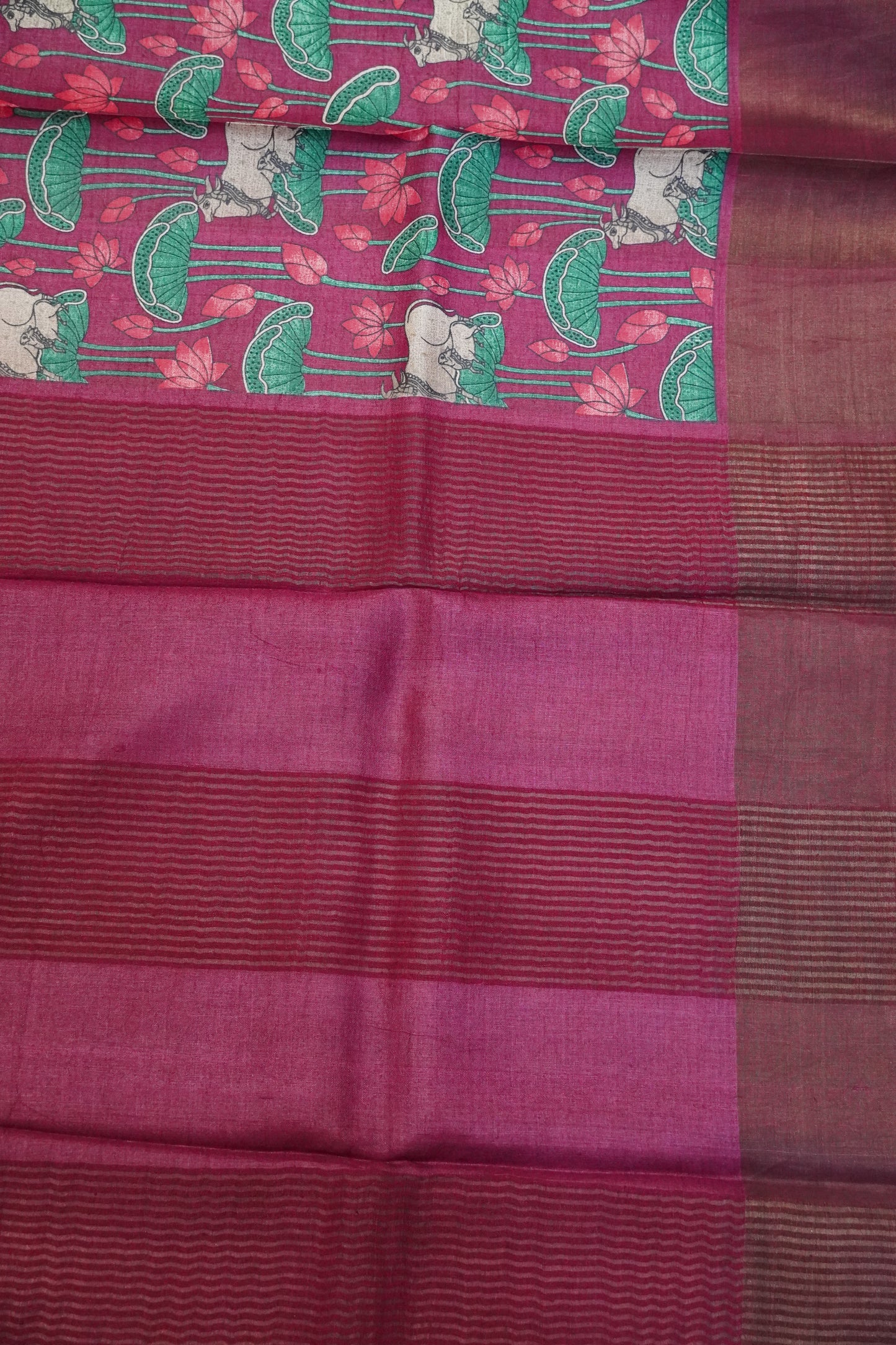 Pure Tussar Silk - Wine