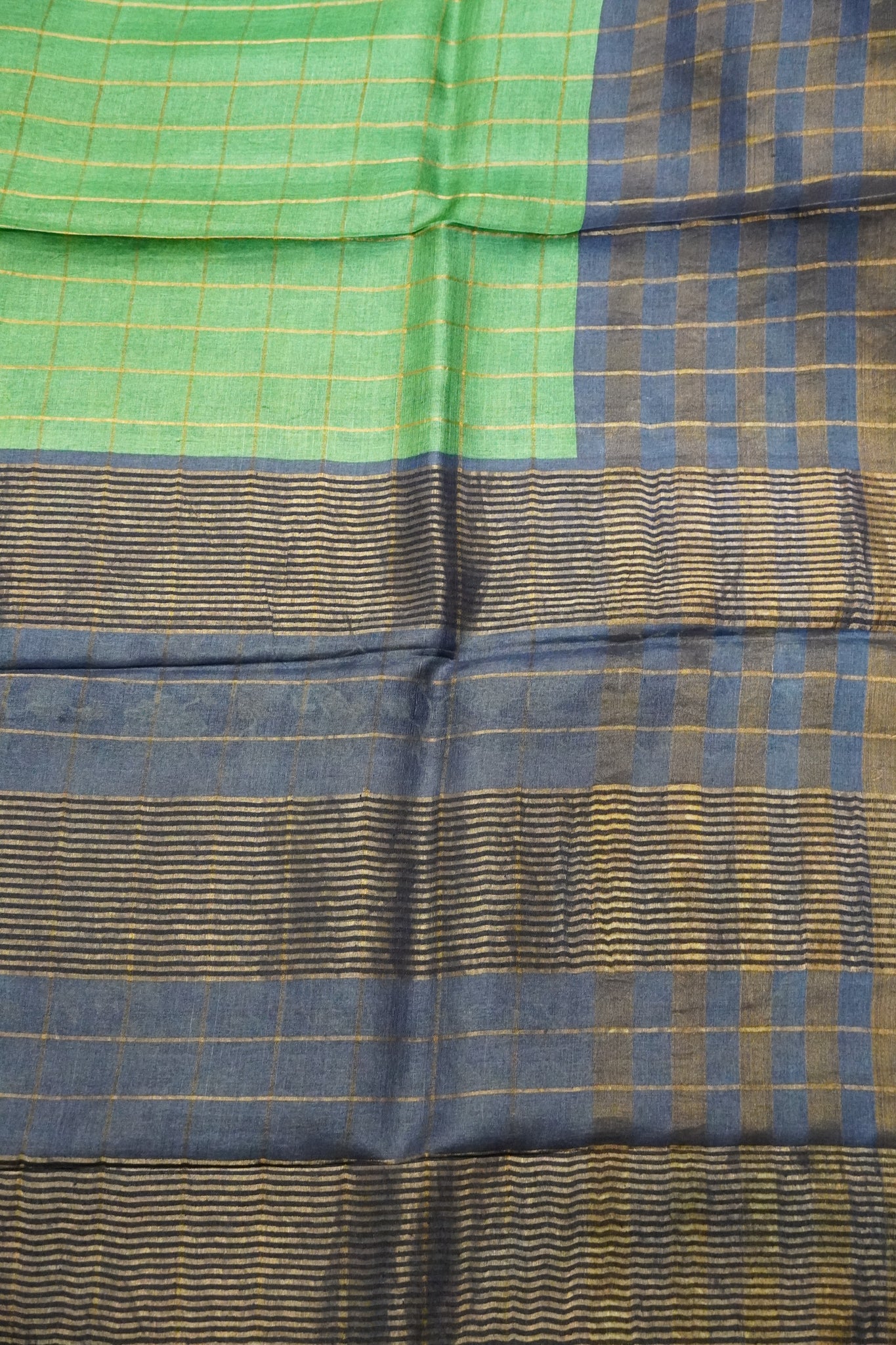 Pure Tussar Silk - Green