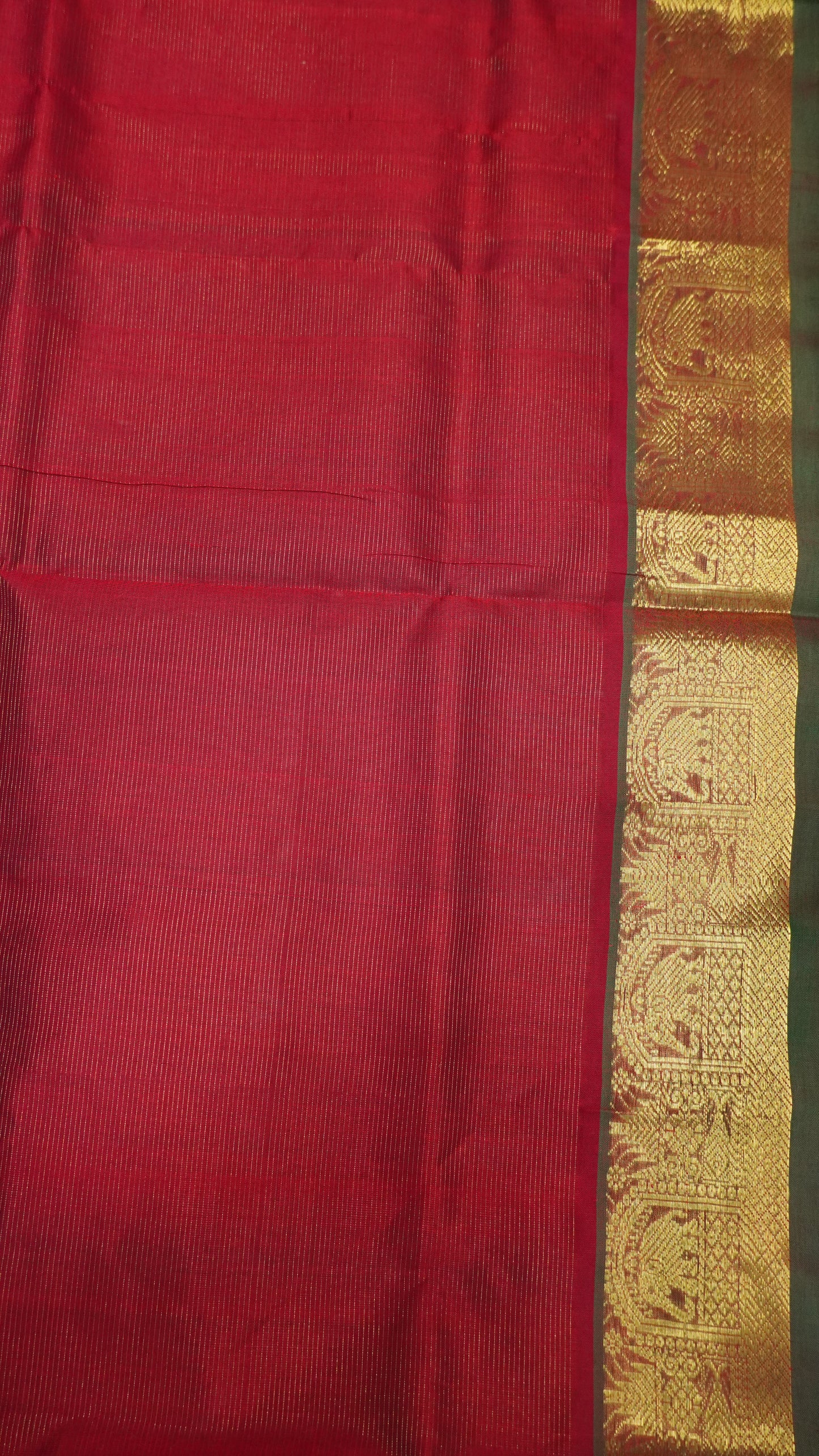 Pure Silk Cotton Saree-Tree Buta