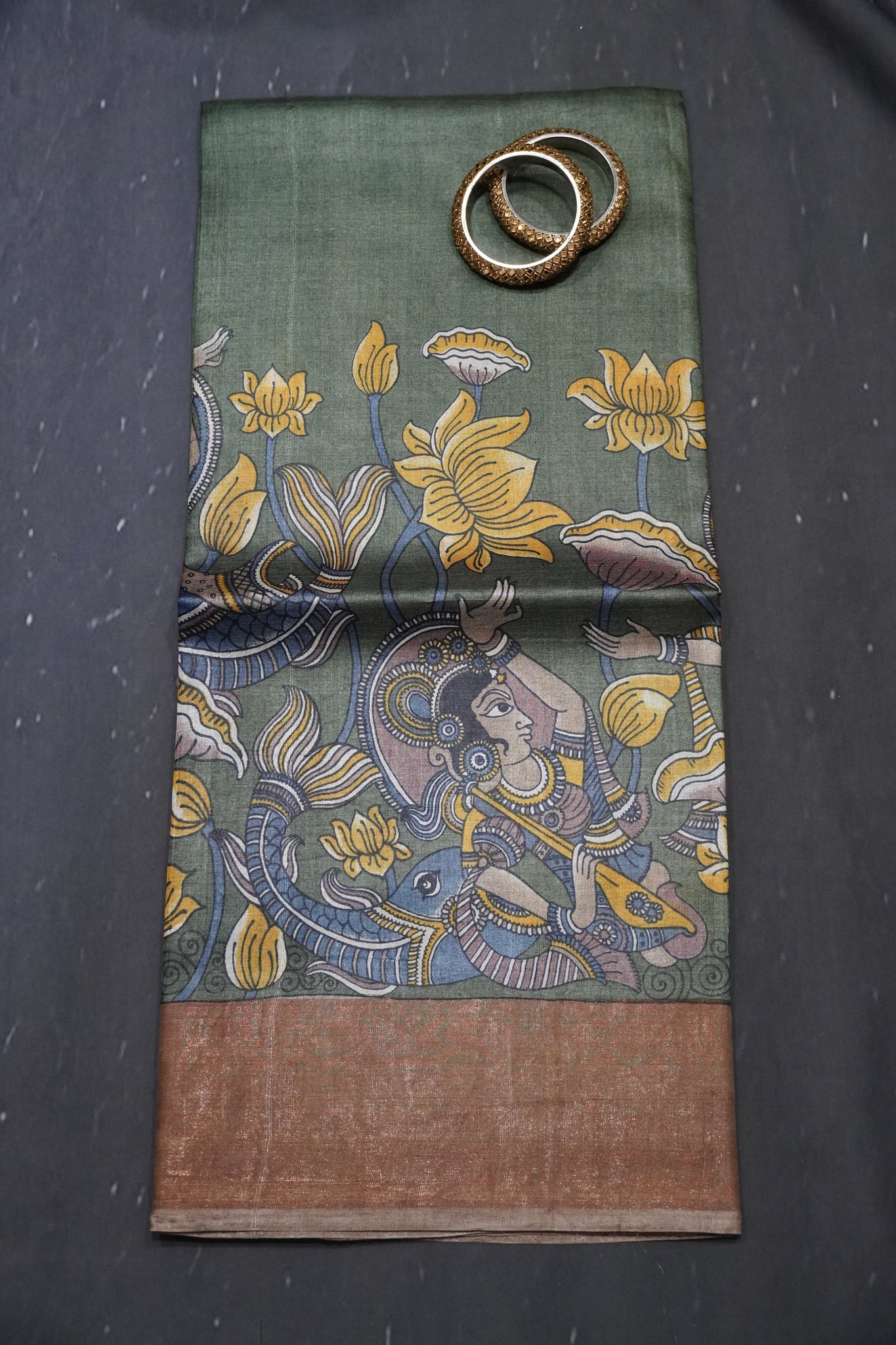 Pure Tussar Silk - Green
