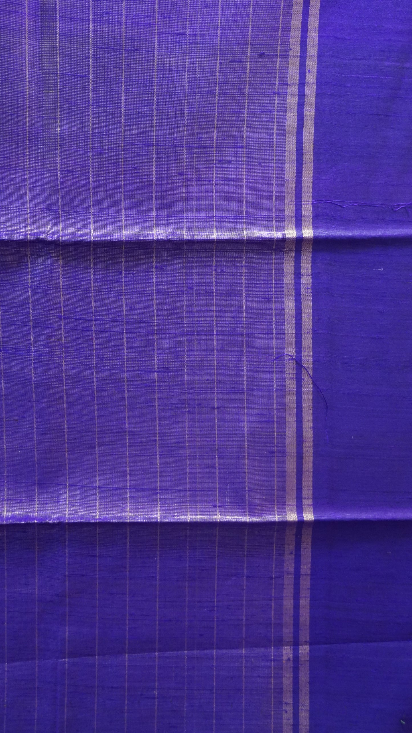 Pure Dupion Silk Saree - Zari Checks - Yellow