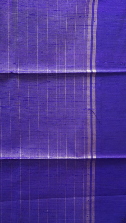 Pure Dupion Silk Saree - Zari Checks - Yellow