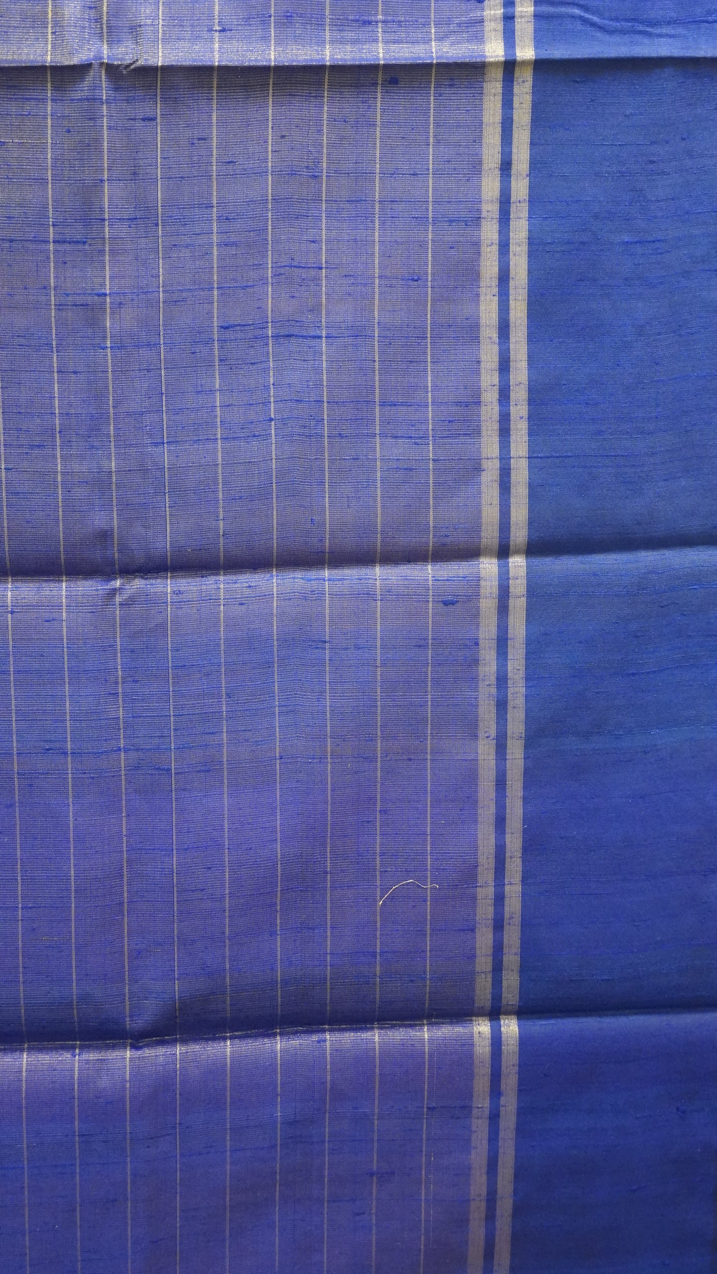 Pure Dupion Silk Saree - Zari Checks - Orange