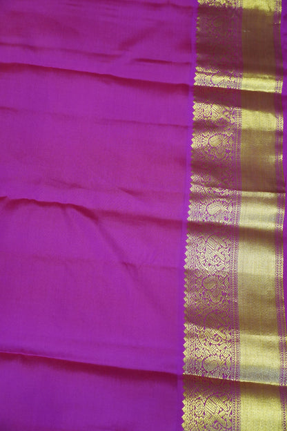 Pure Silk Saree - Yellow - Pink