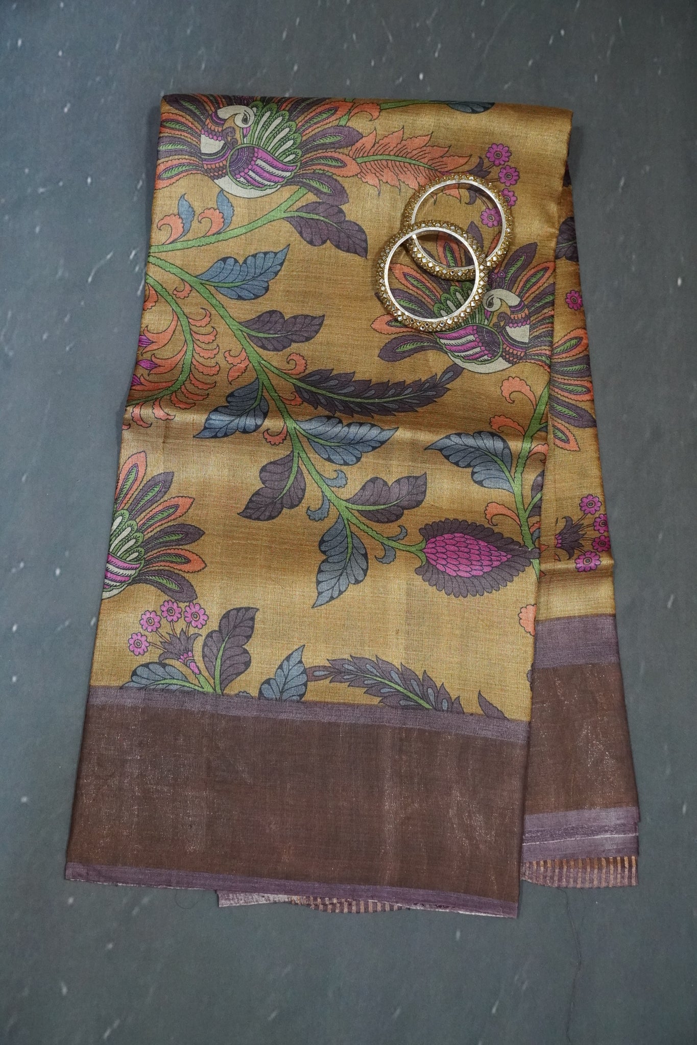 Pure Tussar Silk - Gold