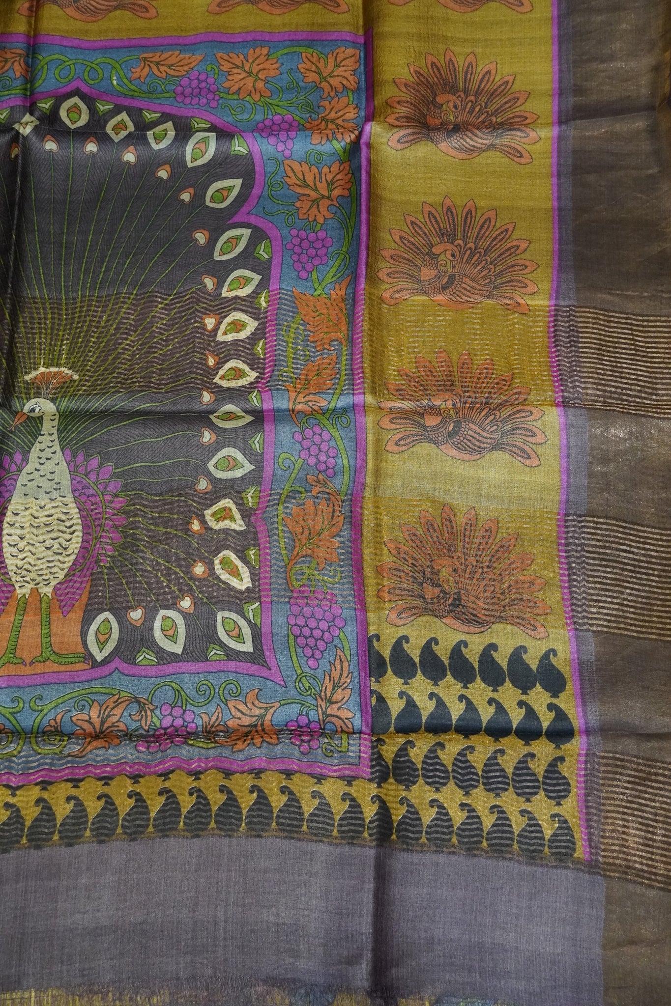 Pure Tussar Silk - Gold