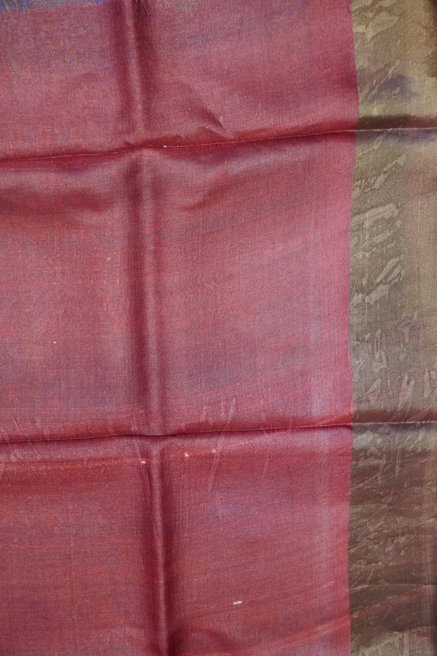 Pure Tussar Silk - Greyish Blue