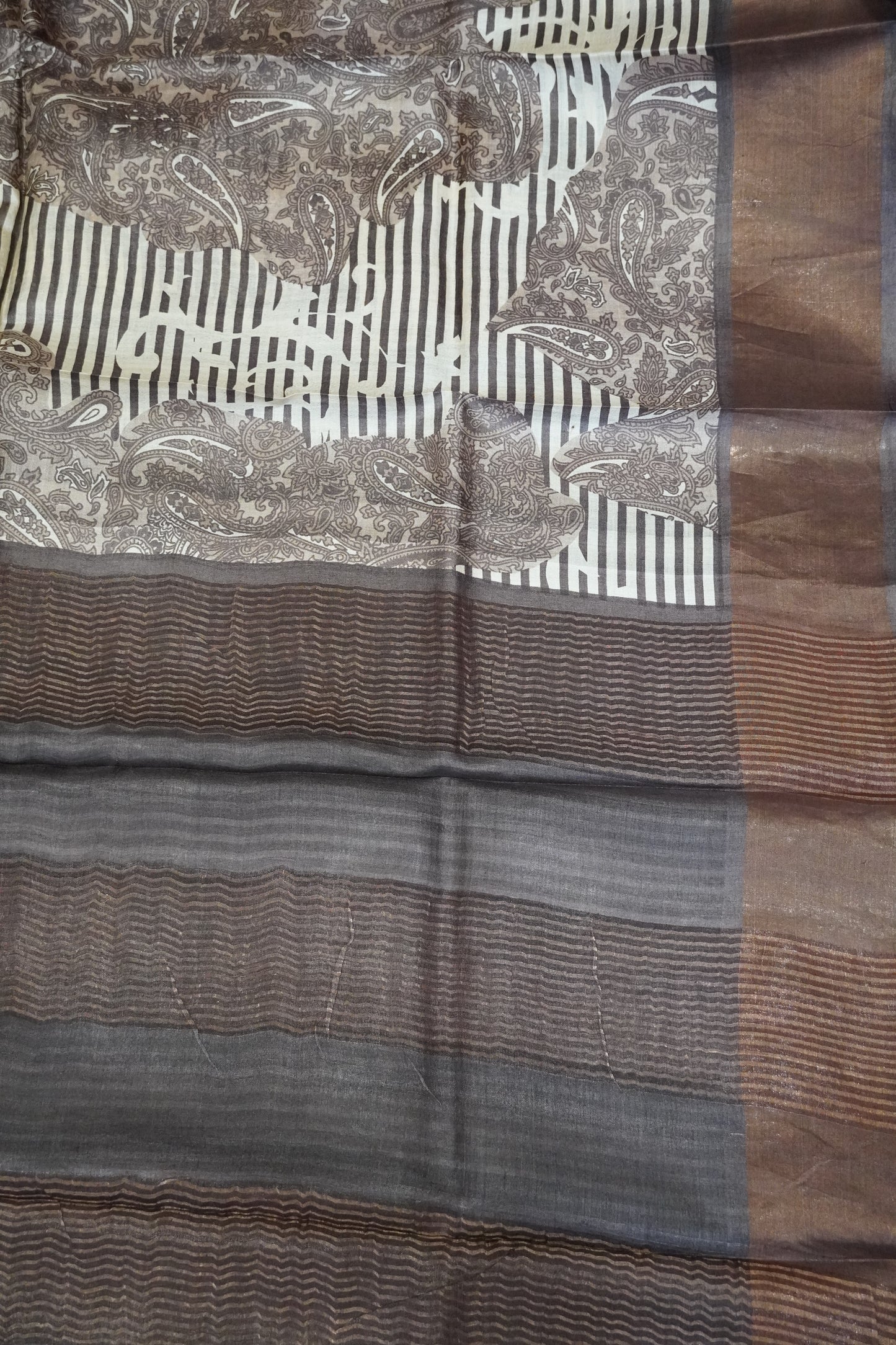 Pure Tussar Silk - Brown