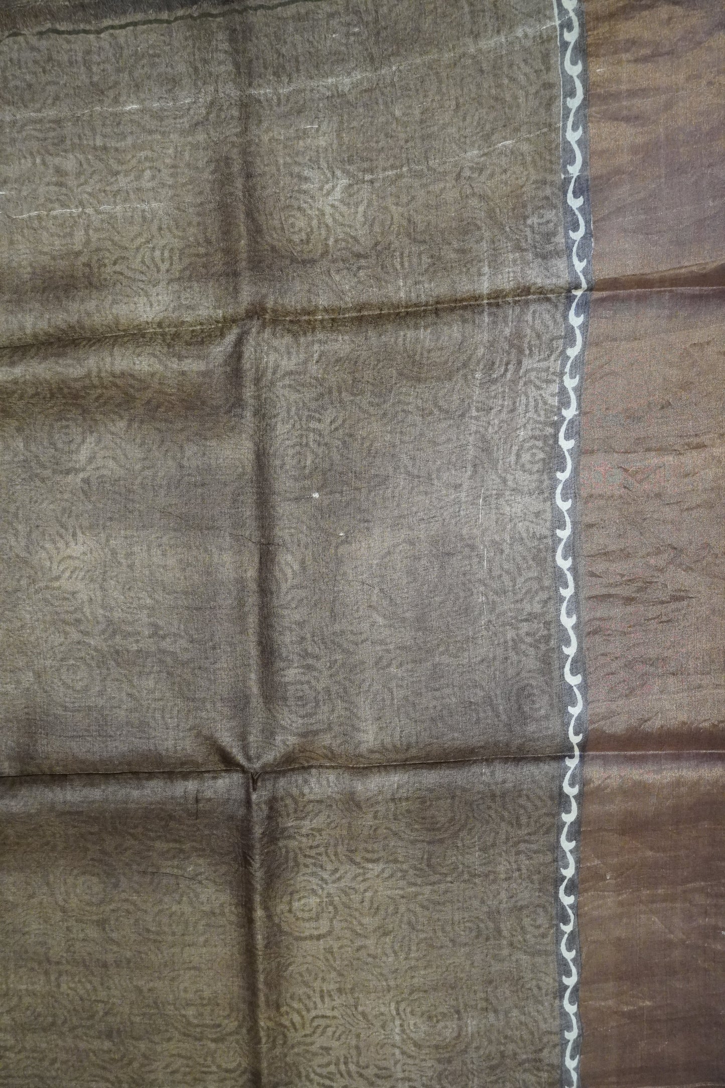 Pure Tussar Silk - Brown