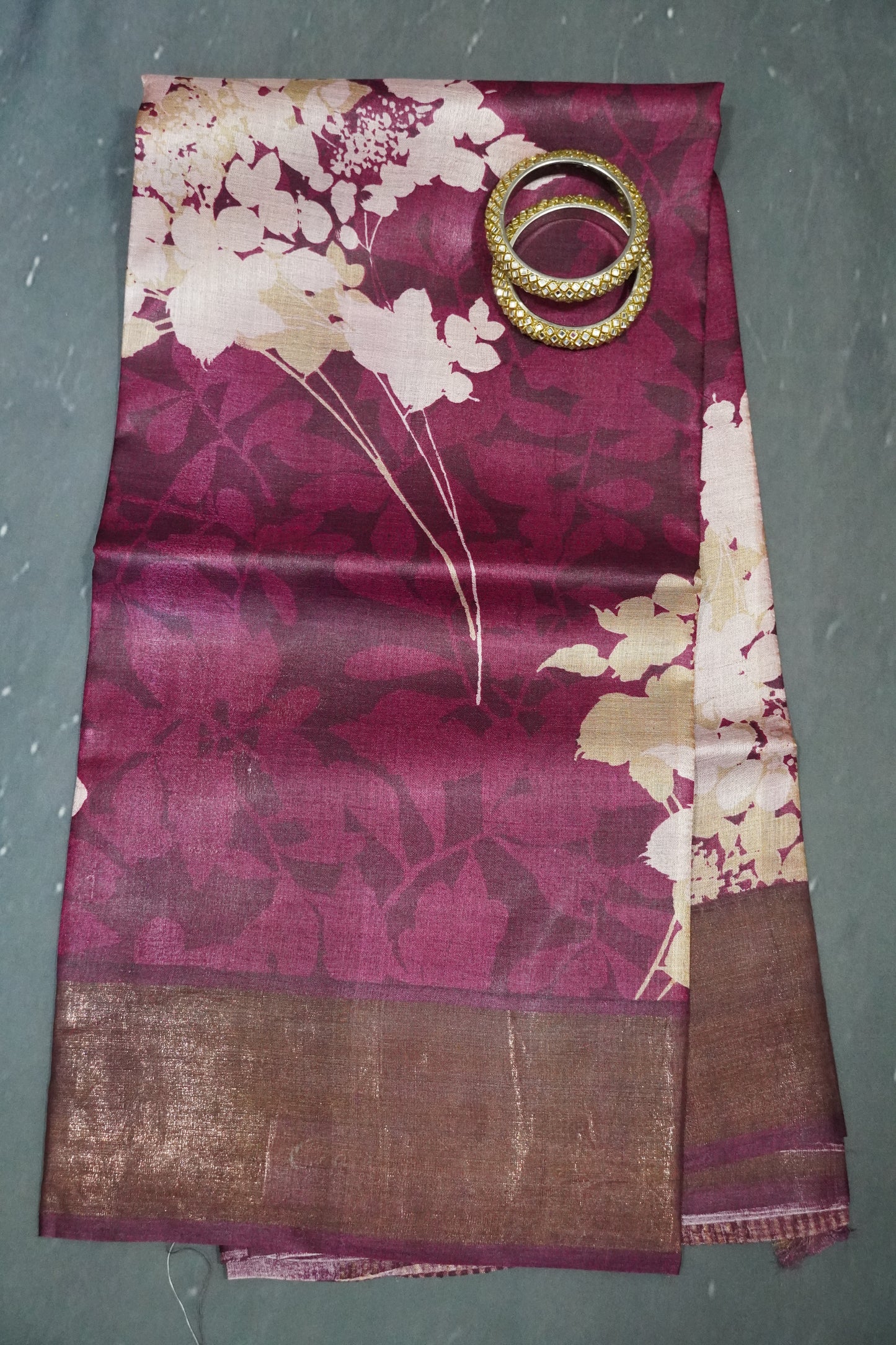 Pure Tussar Silk - Wine